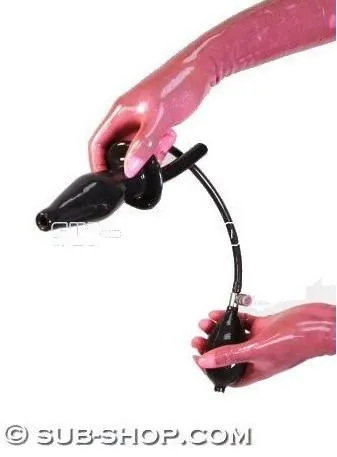 Denber Rubber 6340D Personal Cleansing Inflatable Rubber Enema Plug Male Sex Toys
