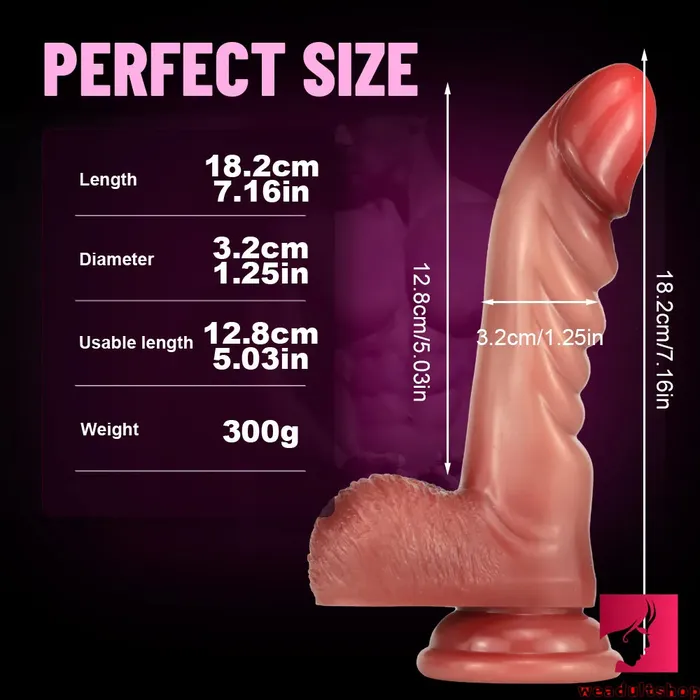 Dildos 716in Weird Real Feeling Flesh Penis Dildo For Anal Masturabtion Weadultshop