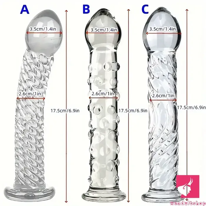 Dildos Weadultshop 69in Clear Real Glass Crystal Dildo For GSpot Vaginal Sex Orgasm