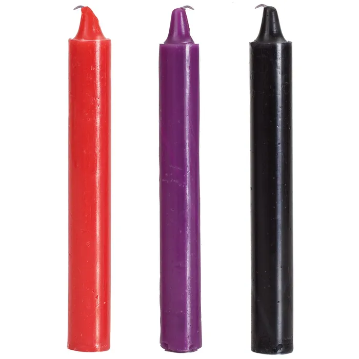 Doc Johnson Anal Colorful Japanese Drip Candles Set of 3 for Sensory Adventure
