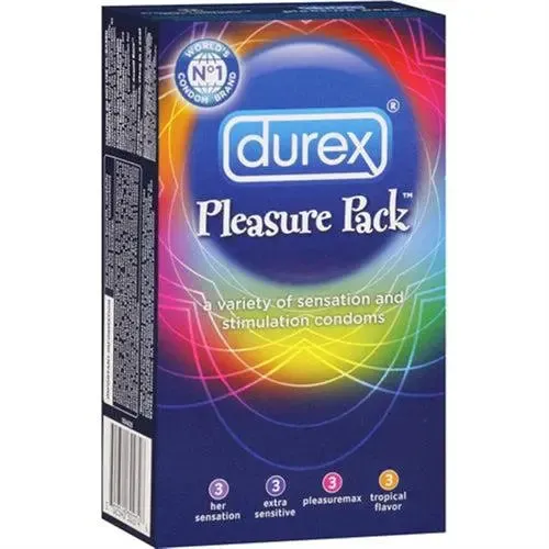 Durex Pleasure Pack 12 Assorted Condoms Paradise Marketing Female Sex Toys