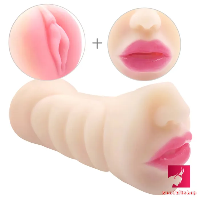 Female Sex Toys Weadultshop Realistic Feeling Dual Heads Pocket Pussy With Nose Mouth Pussy