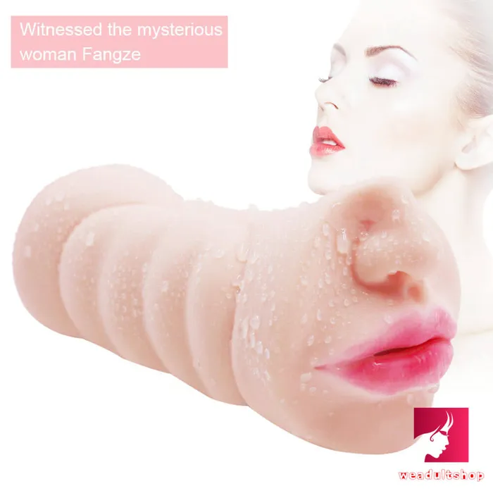 Female Sex Toys Weadultshop Realistic Feeling Dual Heads Pocket Pussy With Nose Mouth Pussy