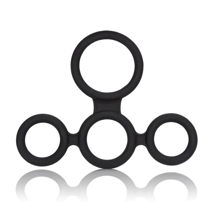 FourRing Silicone Erection Enhancer Stretchy Fun for Ultimate Pleasure Calexotics Male Sex Toys