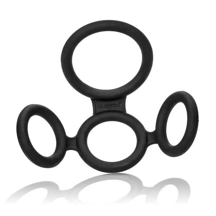 FourRing Silicone Erection Enhancer Stretchy Fun for Ultimate Pleasure Calexotics Male Sex Toys