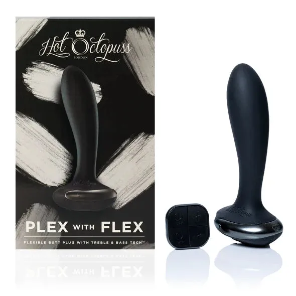 Hot Octopuss Male Sex Toys PleX with Flex Vibrating Butt Plug with Remote Control for Prostate Stimulation