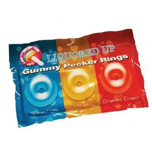 Hott Products Vibrators Liquored Up Gummy Pecker Rings