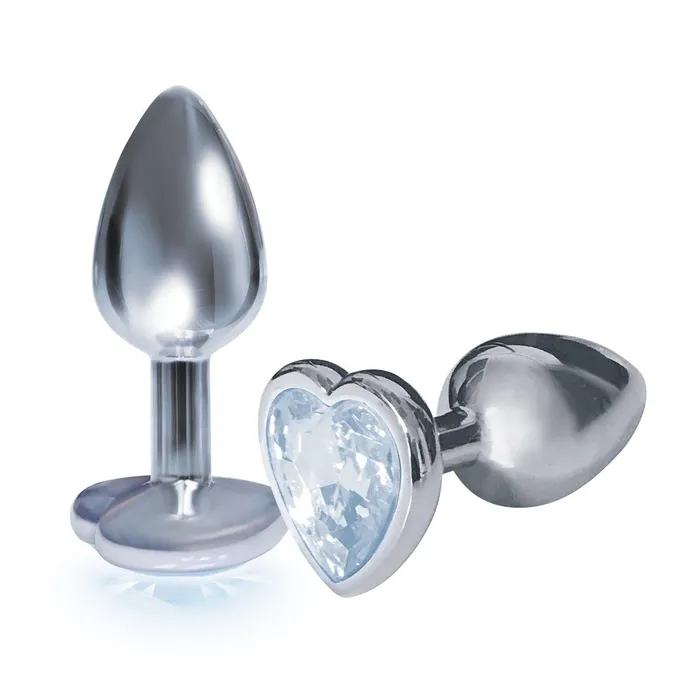 Icon Brands The 9s the Silver Starter Heart Bejeweled Stainless Steel Plug Diamond Anal Icon Brands The 9s the Silver Starter Heart Bejeweled Stainless Steel Plug Diamond Anal