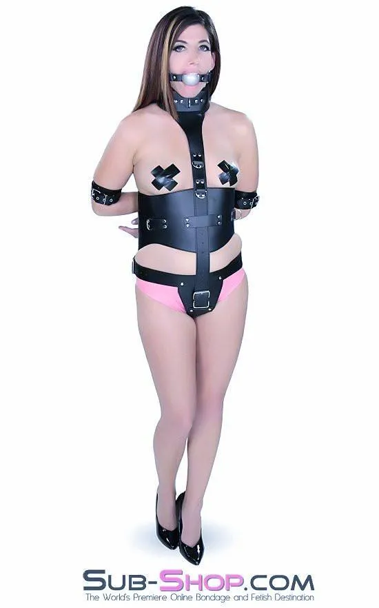 Idea 9709HS Top to Bottom Collar Belt Chastity Set Male Sex Toys