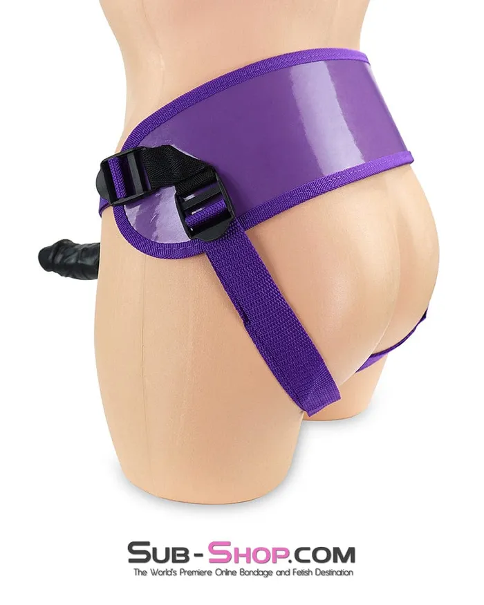 Idea Female Sex Toys 0364DL Purple Pegger StrapOn Pegging Harness with 5 Realistic Dildo