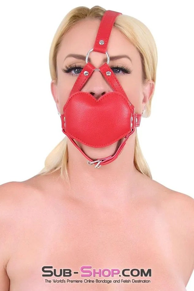 Idea Male Sex Toys 7935DL Red Lips Blow Job Trainer Thick Penis Gag Trainer