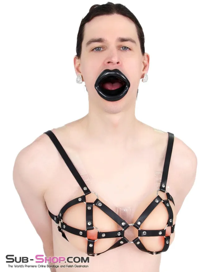 Male Sex Toys 9897RSSIS Breast Cage Sissy Bondage Bra Raysent