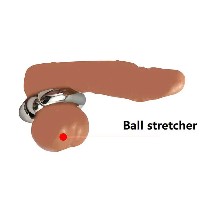 Male Sex Toys Weadultshop Heavy Stainless Steel Ball Scrotum Stretcher For Men