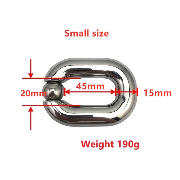Male Sex Toys Weadultshop Heavy Stainless Steel Ball Scrotum Stretcher For Men