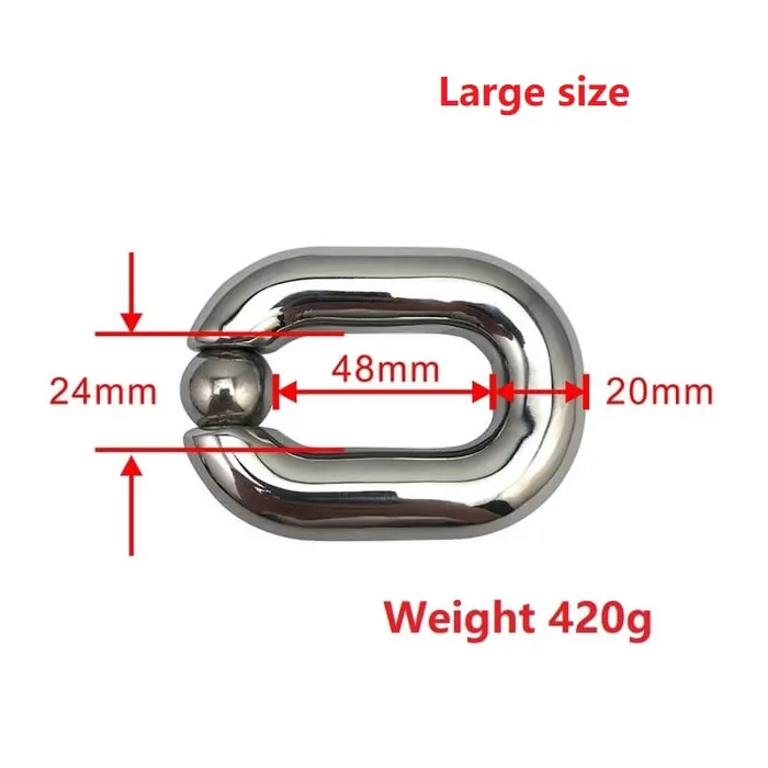 Male Sex Toys Weadultshop Heavy Stainless Steel Ball Scrotum Stretcher For Men