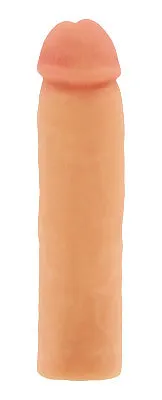 Male Sex Toys Xr Brands Sexflesh Magic Fit Penis Sleeve Extender Stretchy Lifelike Fun for Extra Length Width