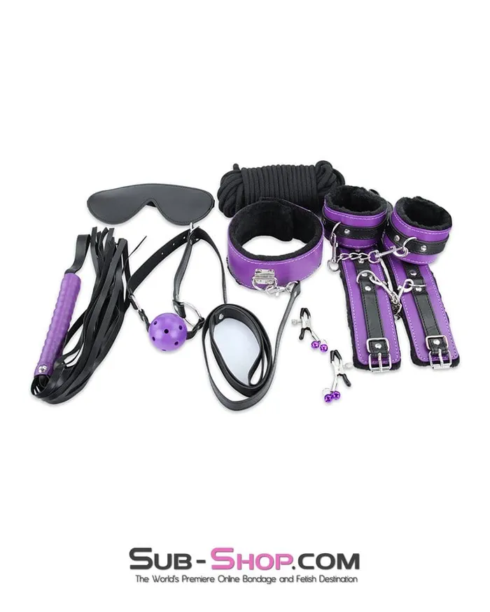 Moonwell 6855M Weekend in Bondage 10 pc Purple and Black Full Bondage Scene Sex Kit MEGA Deal Couples Moonwell 6855M Weekend in Bondage 10 pc Purple and Black Full Bondage Scene Sex Kit MEGA Deal Couples
