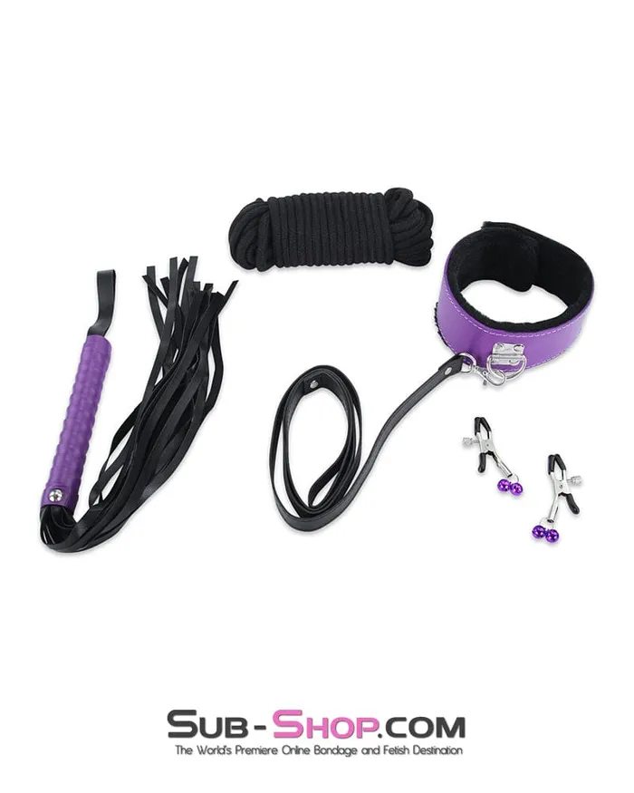 Moonwell 6855M Weekend in Bondage 10 pc Purple and Black Full Bondage Scene Sex Kit MEGA Deal Couples