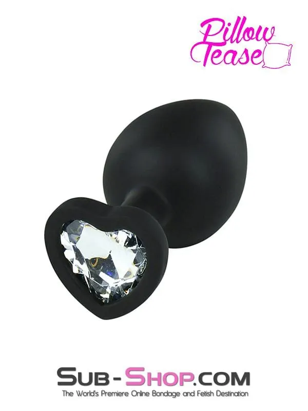Moonwell Anal 6950M Dark Heart Large Black Silicone Butt Plug with Heart Shaped Crystal LAST CHANCE Final Closeout Moonwell Anal 6950M Dark Heart Large Black Silicone Butt Plug with Heart Shaped Crystal LAST CHANCE Final Closeout