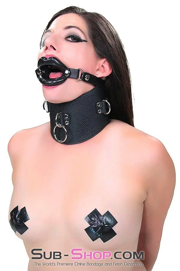 Moonwell Couples 2438MSIS Sissy Boi Bondage Rag Doll Black Female Led Relationship Sex Lips Strapped Open Mouth Gag