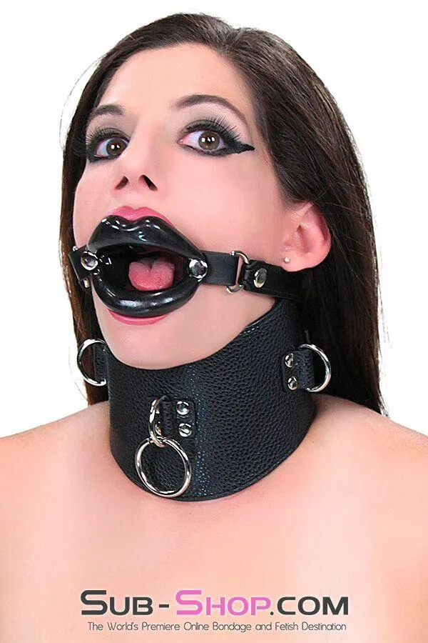 Moonwell Couples 2438MSIS Sissy Boi Bondage Rag Doll Black Female Led Relationship Sex Lips Strapped Open Mouth Gag
