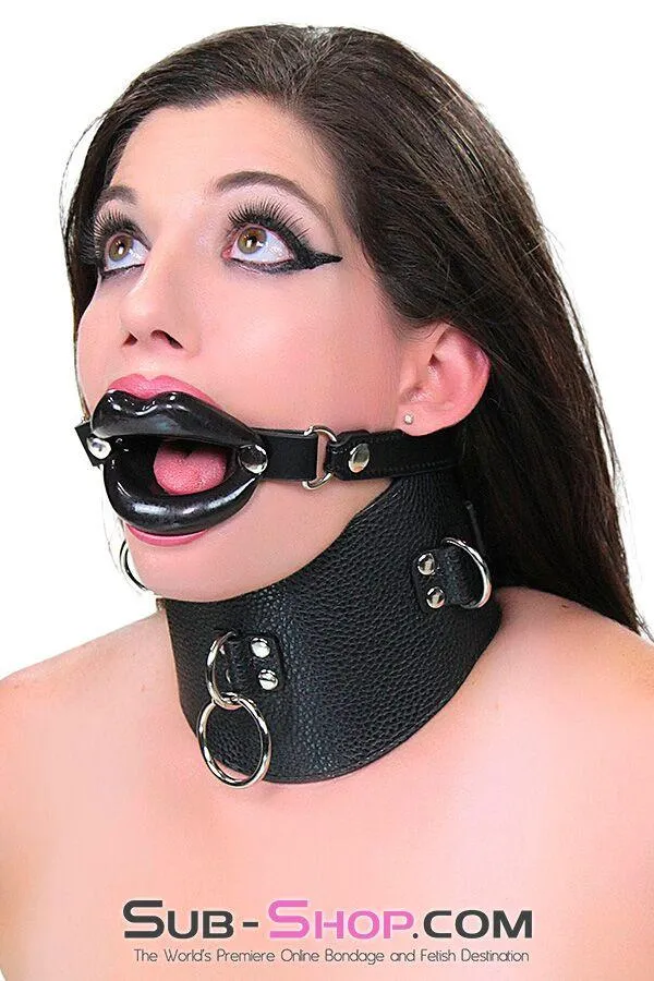 Moonwell Couples 2438MSIS Sissy Boi Bondage Rag Doll Black Female Led Relationship Sex Lips Strapped Open Mouth Gag