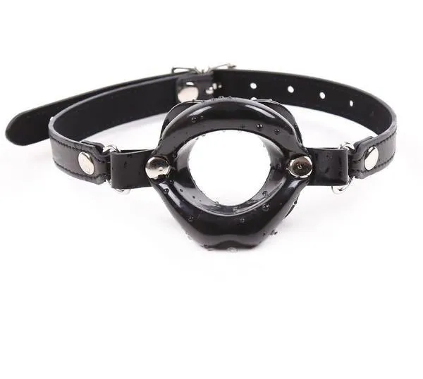 Moonwell Couples 2438MSIS Sissy Boi Bondage Rag Doll Black Female Led Relationship Sex Lips Strapped Open Mouth Gag