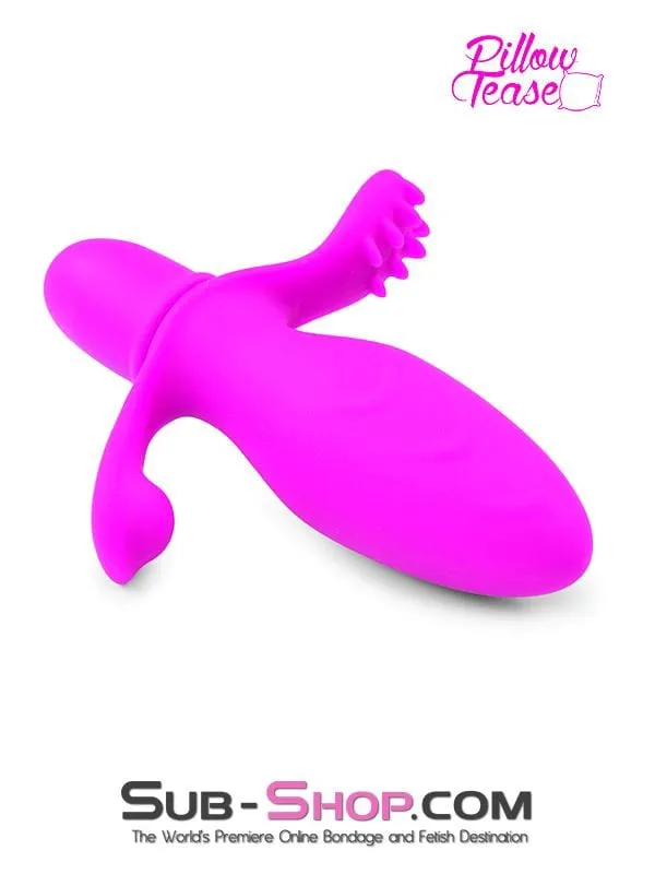 Moonwell Female Sex Toys 1513M 10 Function Silicone Anal Vibrator with Perineum Stimulator