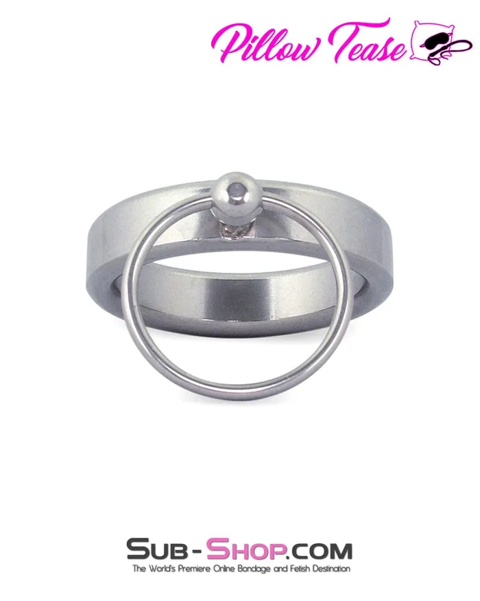 Moonwell Male Sex Toys 0418M Lead Me Stainless Steel Cock Ring