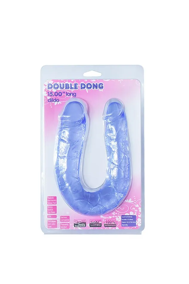 mysite Female Sex Toys Baile DoubleEnded Crystal TPR Jelly Realistic Dildo