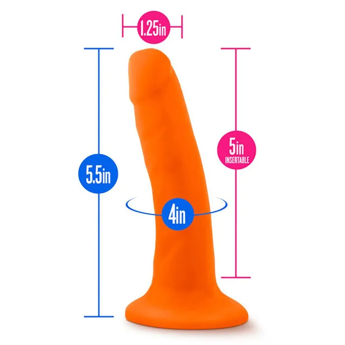 Neo 55 Inch Dual Density Cock Neon Orange Blush Dildos Neo 55 Inch Dual Density Cock Neon Orange Blush Dildos