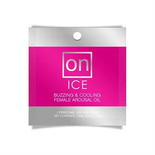 On Ice Buzzing Cooling Female Arousal Oil 001 Oz Ampoule Sensuva Female Sex Toys