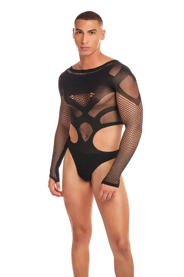 Out of Orbit Bodysuit Largexl Black Pink Lipstick Anal