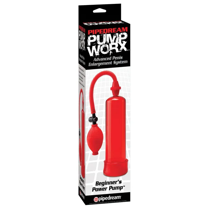Pipedream Male Sex Toys Pump Worx Beginners Power Pump Red