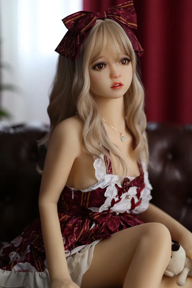 Alice 140cm4ft6 Cute Crying Girl Adult Doll Toy with Normal Breasts Blonde EL DOLL Male Sex Toys