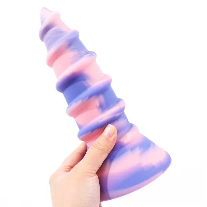 Anal Lurevibe AIMITEX Gold Silicone Screw Super Thick Penis Butt Plug Anal Sex Toy