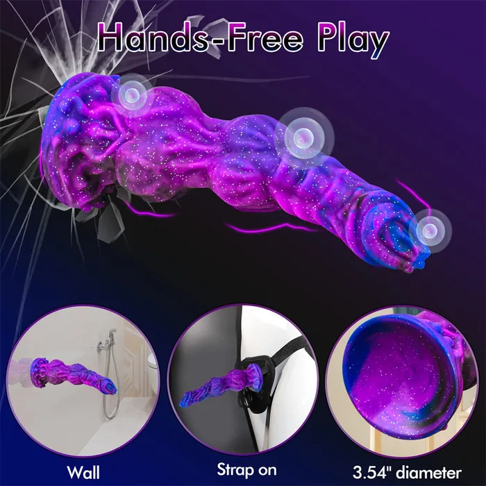 Dildos 96 Inches Monster Dildo Fantasy Horse Dildo With 2 Big Knots And Strong Suction Cup Lurevibe