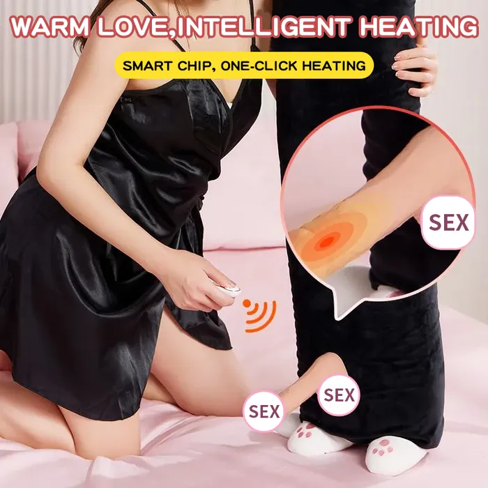 Discreet Cat Pillow Remote Control Sex Machine Lurevibe Female Sex Toys