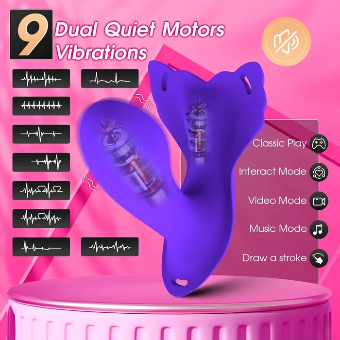 Female Sex Toys Lurevibe Panty Wearable Vibrator Insert Dildo Womens Sex Toys with 9 Vibrations