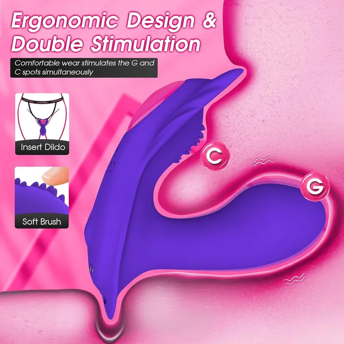 Female Sex Toys Lurevibe Panty Wearable Vibrator Insert Dildo Womens Sex Toys with 9 Vibrations