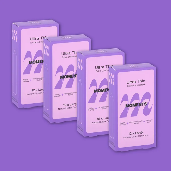 Female Sex Toys Moments Ultra Thin Large 4 Packs Moments Condoms
