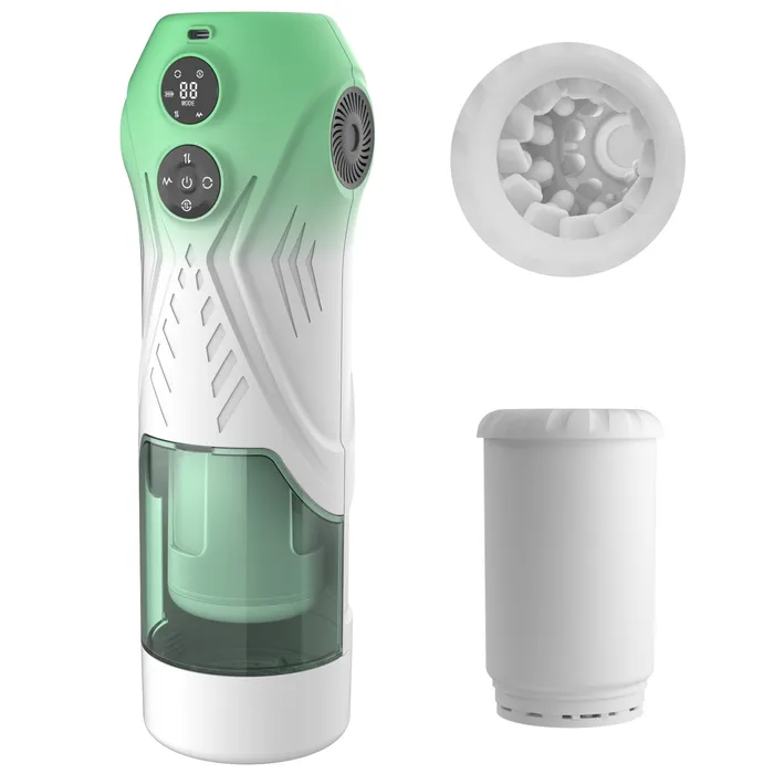 Green Star Rotating Telescopic Vibration Male Masturbator Lurevibe Male Sex Toys Green Star Rotating Telescopic Vibration Male Masturbator Lurevibe Male Sex Toys