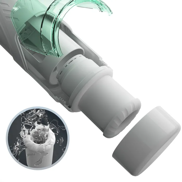 Green Star Rotating Telescopic Vibration Male Masturbator Lurevibe Male Sex Toys