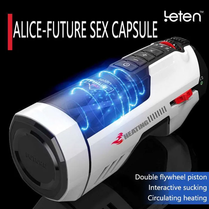 Leten Male Sex Toys 10Frequency Peristaltic Expansion Male Aircraft Cup