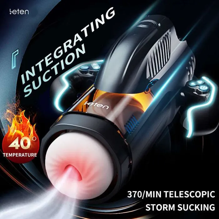 Leten Male Sex Toys Deluxe Vibrating Sucking Heating Male Masturbator