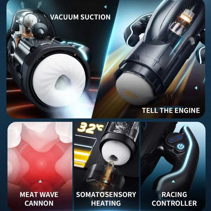 Leten Male Sex Toys Deluxe Vibrating Sucking Heating Male Masturbator