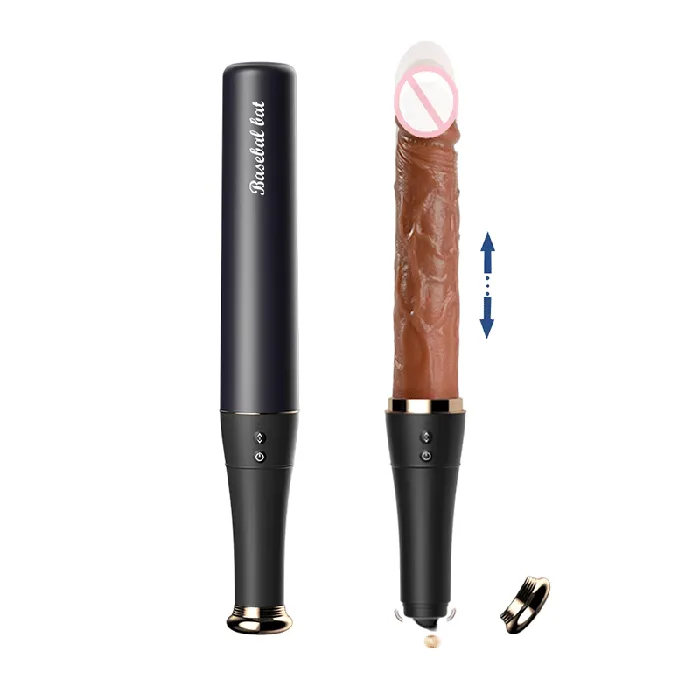 Lurevibe Female Sex Toys Baseball Automatic Telescopic Dildo With Tongue Licking And Heating Function