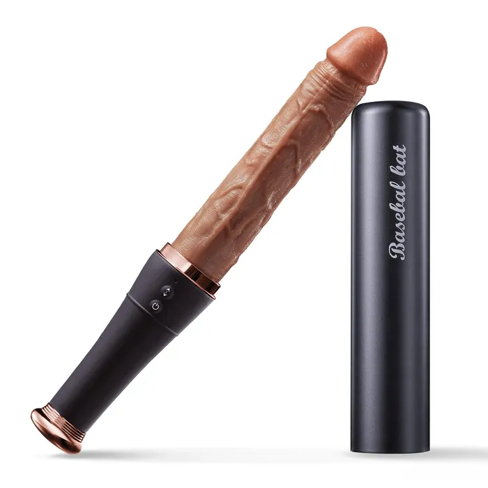 Lurevibe Female Sex Toys Baseball Automatic Telescopic Dildo With Tongue Licking And Heating Function