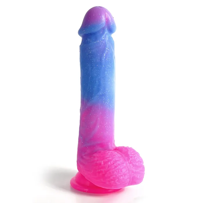 Lurevibe Female Sex Toys Cocktail ColorChanging Big Realistic Dildo Vibrator
