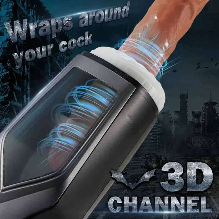 lurevibe Lurevibe Thursting Vibrating With Huge Visible Window Oral Male Masturbation Male Sex Toys